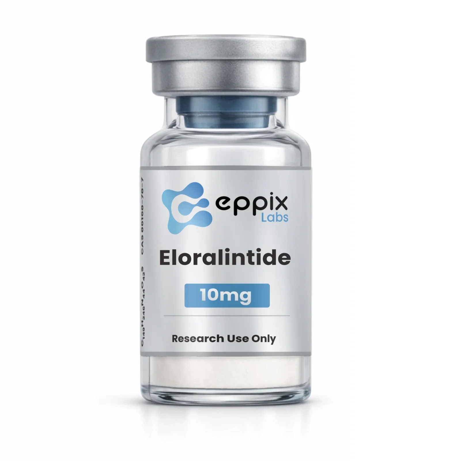 Eloralintide, 10mg, lyophilized research peptide vial, Eppix Labs